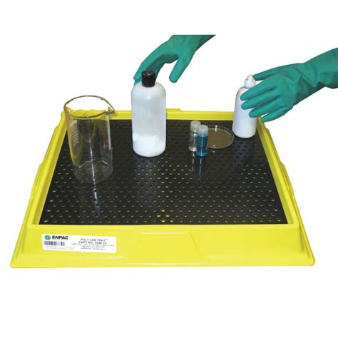 chemical resistant laboratory trays